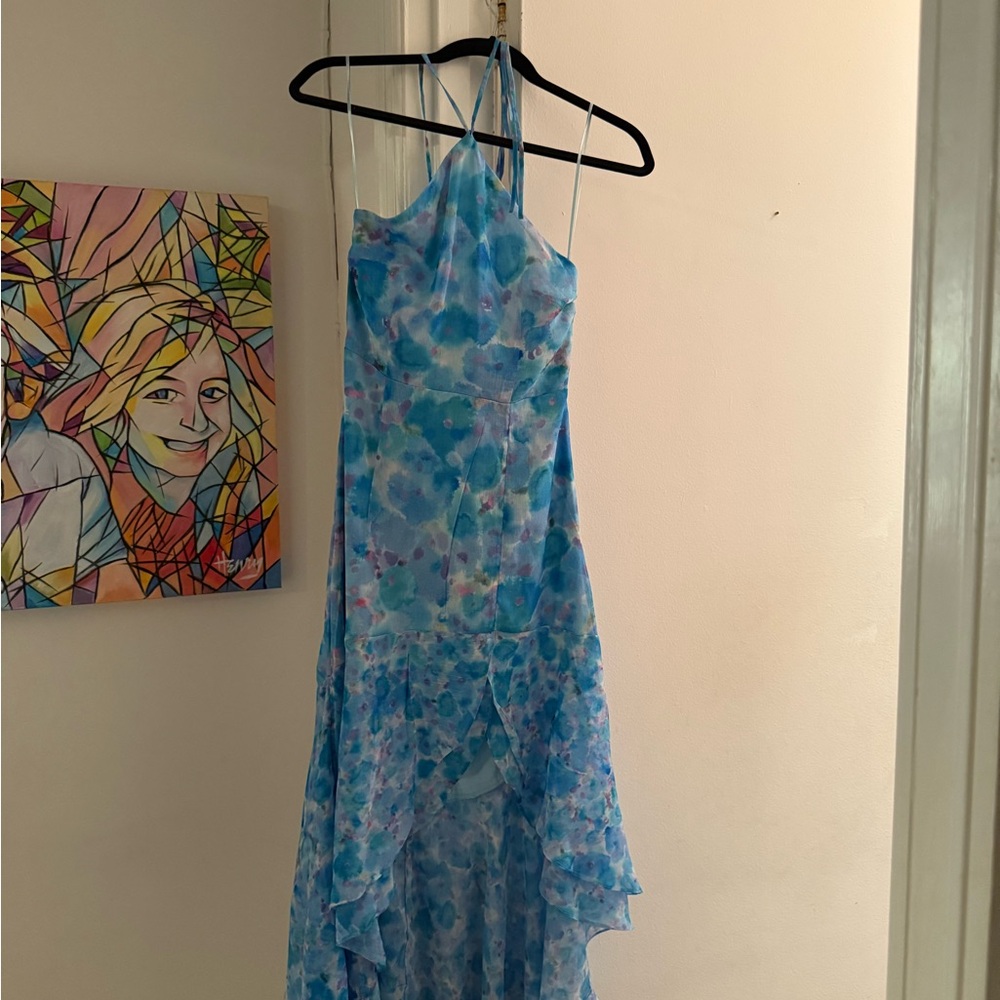 French connection Blue Floral Halter Dress